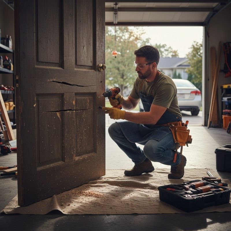 Wood Door Repair Service detail