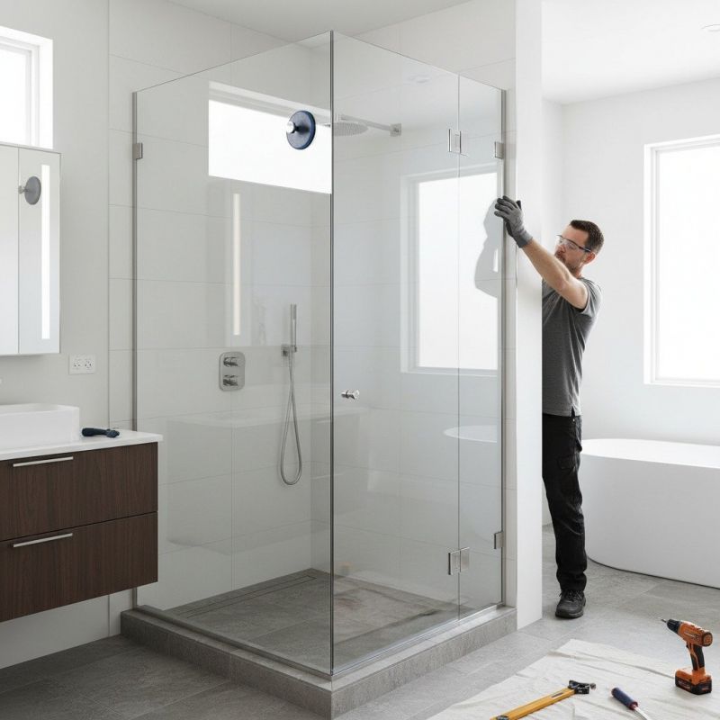Glass Shower Door Installation in Longmont, CO