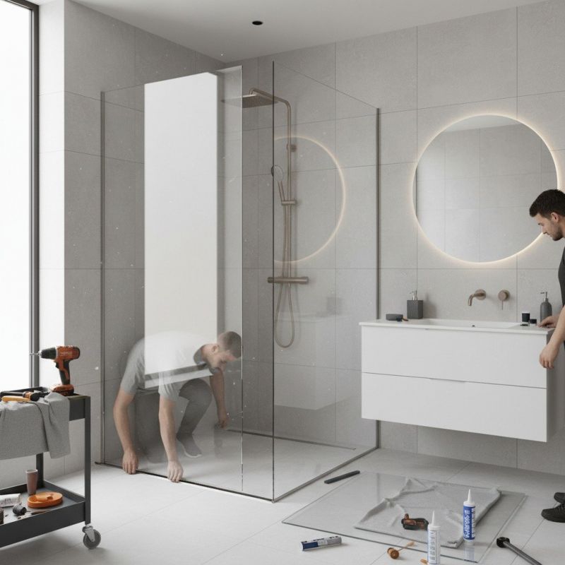 Glass Shower Door Installation in Arvada, CO