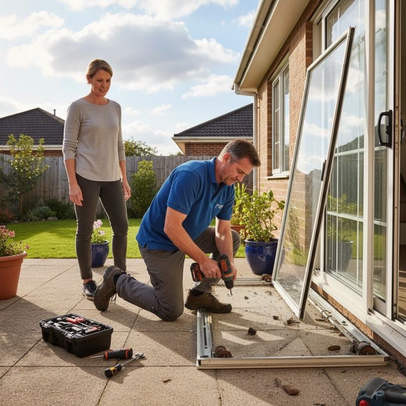 Patio Door Track Repair in Olathe, KS